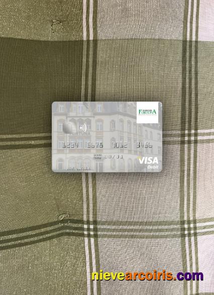 Luxembourg Banque Fortuna visa debit card photolook